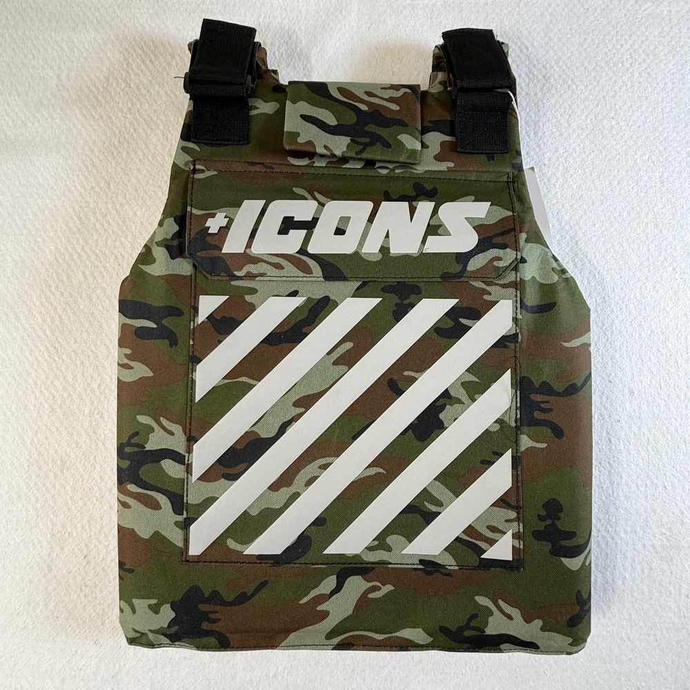Of All Threads Tactical Vest Mens OSFA Camo ICONS Restricted Green Camo NEW - Picture 7 of 11